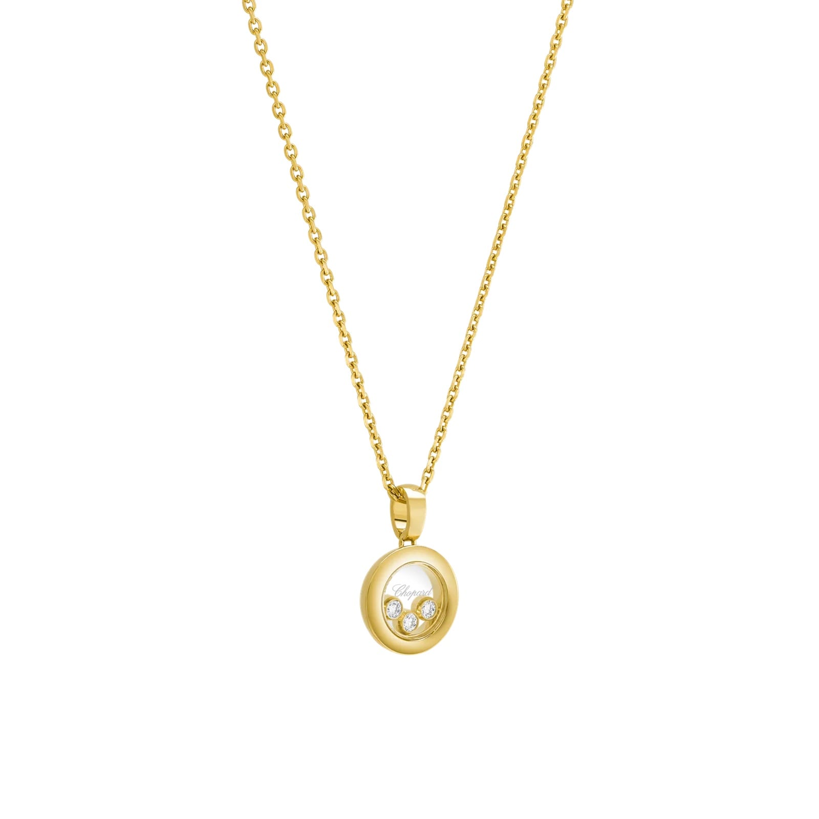 Chopard Happy Diamonds Icons Pendant In Ethical 18ct Yellow Gold With Diamonds