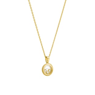 Chopard Happy Diamonds Icons Pendant In Ethical 18ct Yellow Gold With Diamonds