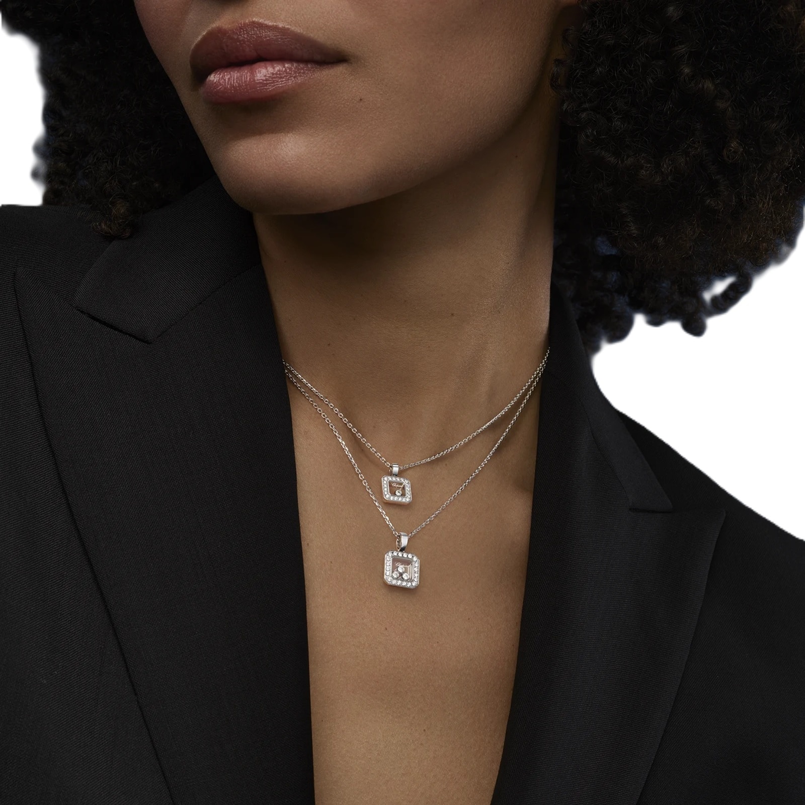 Chopard Happy Diamonds Icons Pendant In Ethical 18ct White Gold With Diamonds