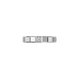 Chopard Ice Cube Ring In Ethical 18ct White Gold With Diamond