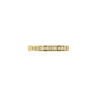 Chopard Ice Cube Ring In Ethical 18ct Yellow Gold With Half Set Diamonds