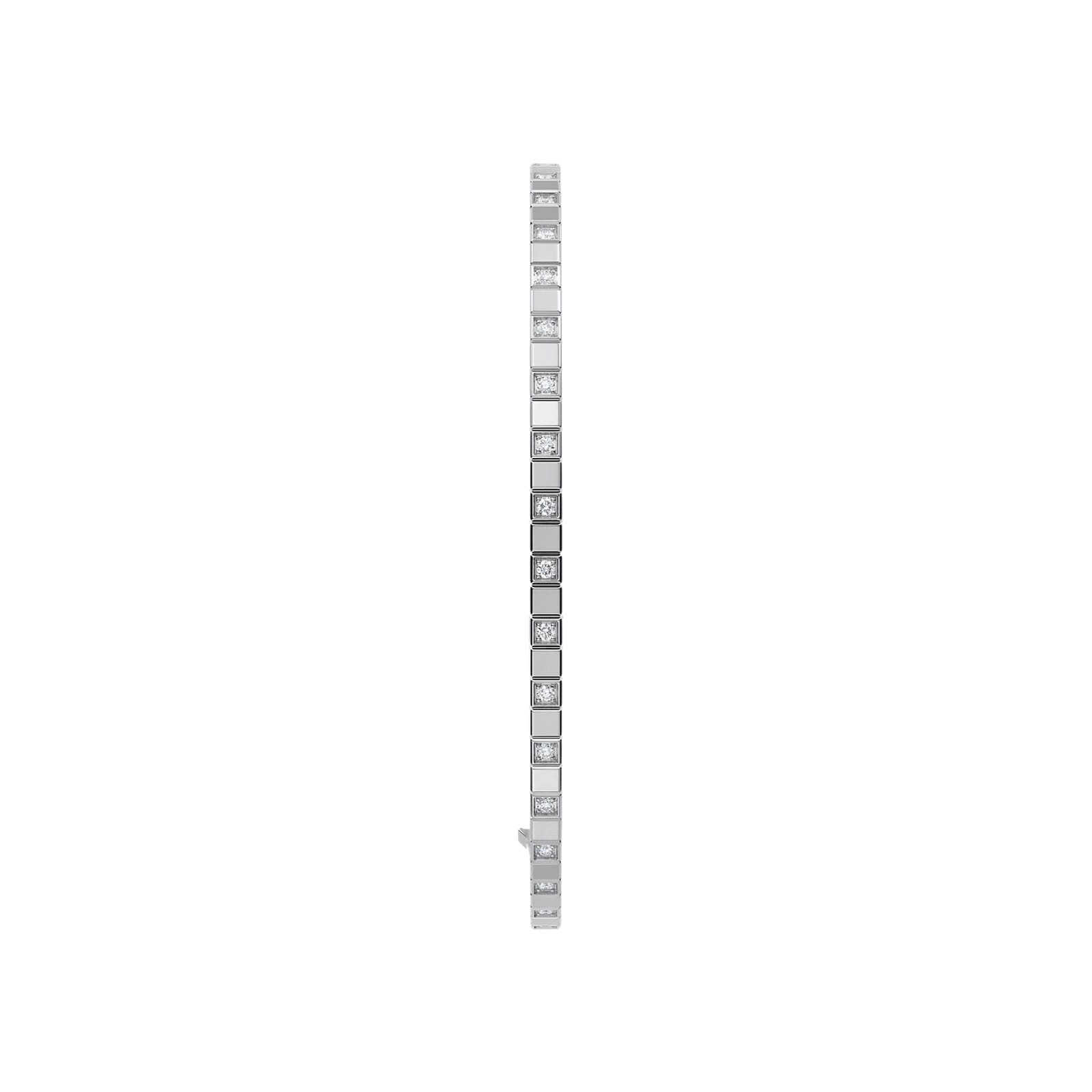 Chopard Ice Cube Bangle In Ethical 18ct White Gold With Half Set Diamonds Chopard Ice Cube Bangle In Ethical 18ct White Gold With Half Set Diamonds