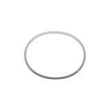 Chopard Ice Cube Bangle In Ethical 18ct White Gold With Half Set Diamonds
