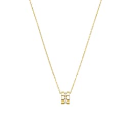 12951149 - Ice Cube Pendant In Ethical 18ct Yellow Gold With Diamonds