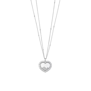 Chopard Happy Diamonds Icons Joaillerie Pendant In Ethical 18ct White Gold With Diamonds