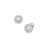 Chopard Happy Diamonds Icons Joaillerie Stud Earrings In Ethical 18ct White Gold With Diamonds