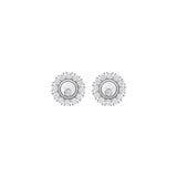 Chopard Happy Diamonds Icons Joaillerie Stud Earrings In Ethical 18ct White Gold With Diamonds