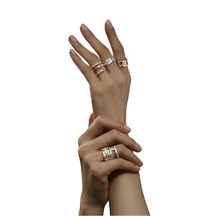 Chopard Ice Cube Ring In Ethical 18ct White Gold With Diamonds
