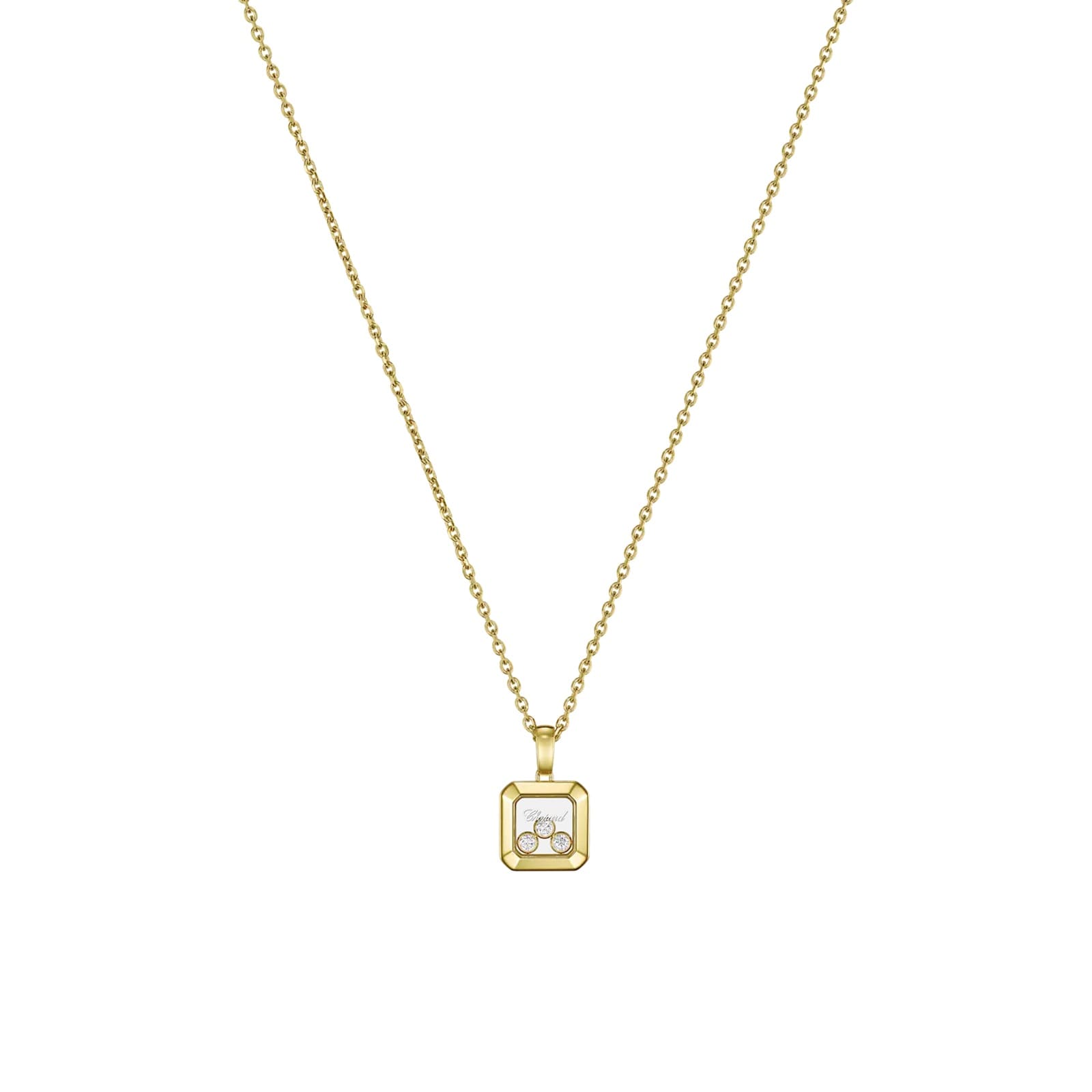 Chopard Happy Diamonds Icons Pendant In Ethical 18ct Yellow Gold Wih Diamonds