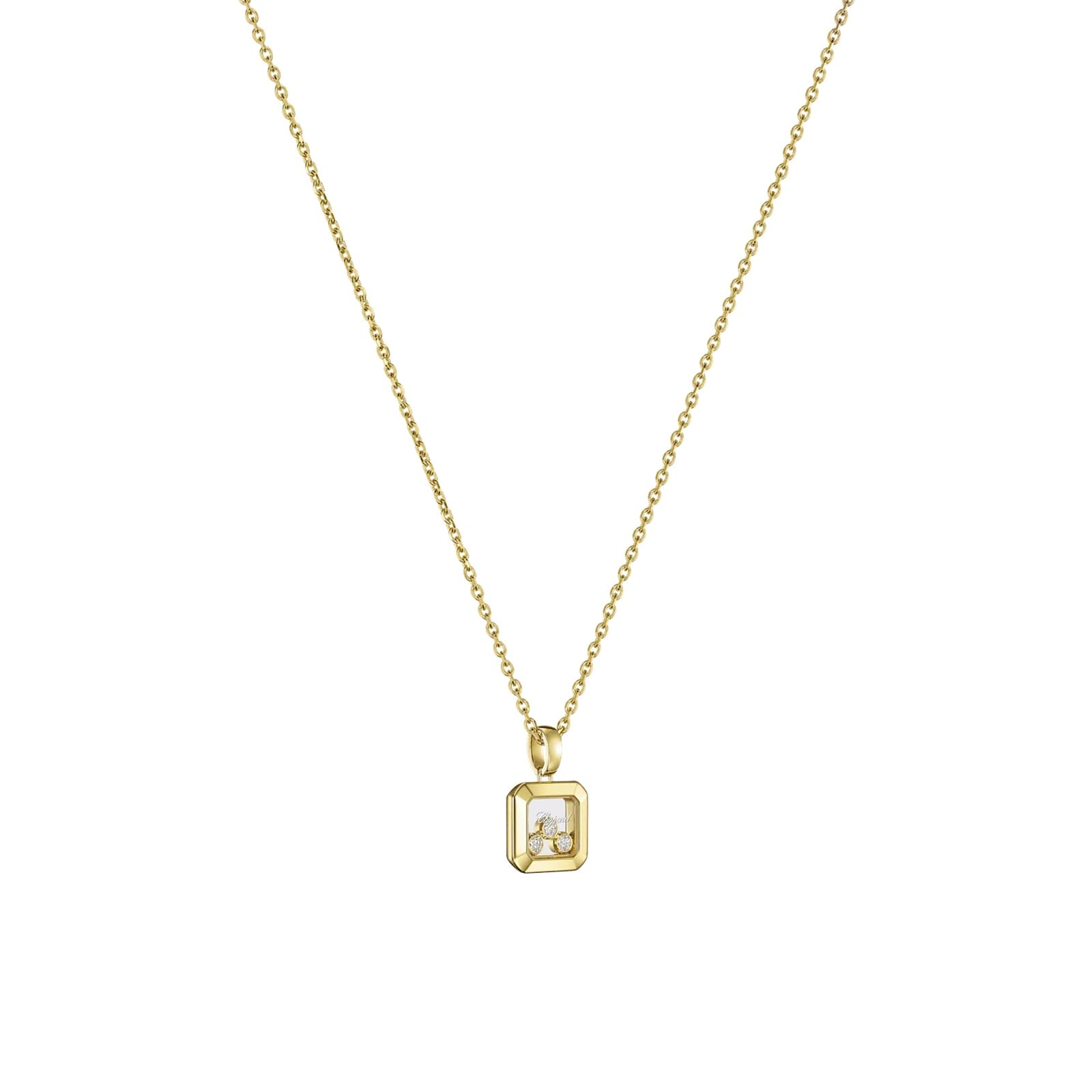 Chopard Happy Diamonds Icons Pendant In Ethical 18ct Yellow Gold Wih Diamonds