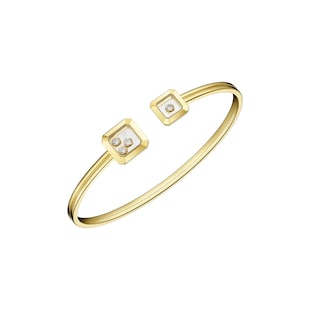 Chopard Happy Diamonds Bangle In Ethical 18ct White Gold With Diamonds