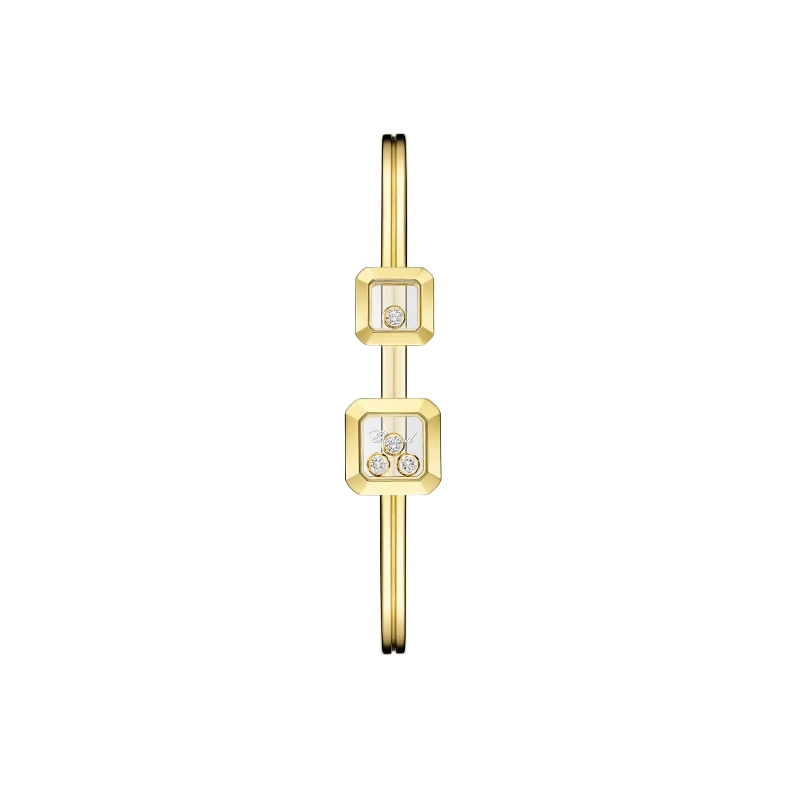 Chopard Happy Diamonds Bangle In Ethical 18ct White Gold With Diamonds