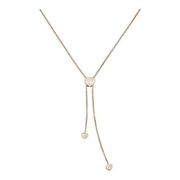 12951165 - Happy Hearts Necklace In Ethical 18ct Rose Gold With Diamonds