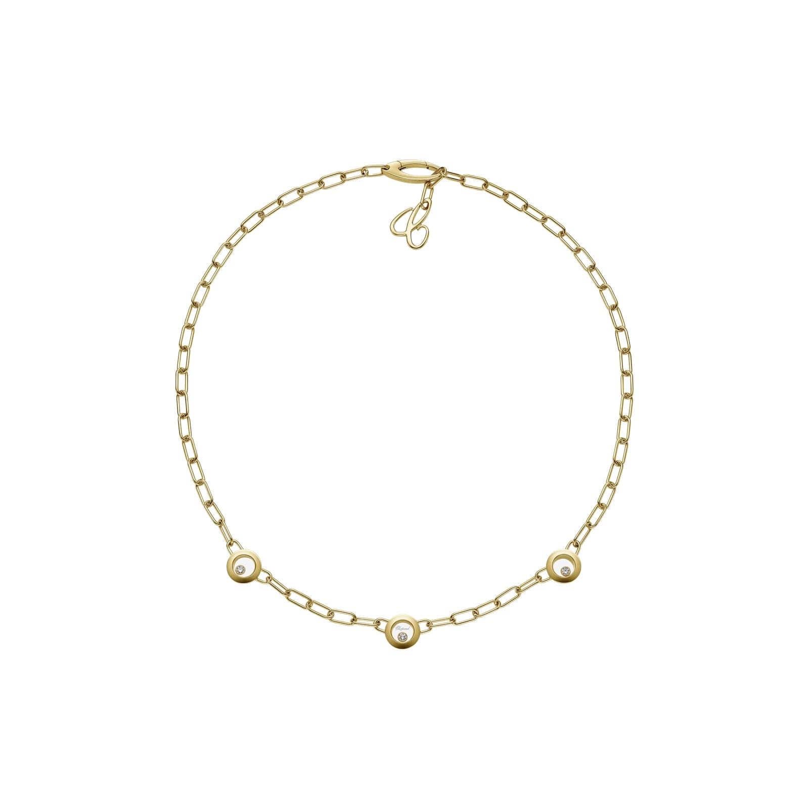 Chopard Happy Diamonds Icons Necklace In Ethical 18ct Yellow Gold With Diamonds