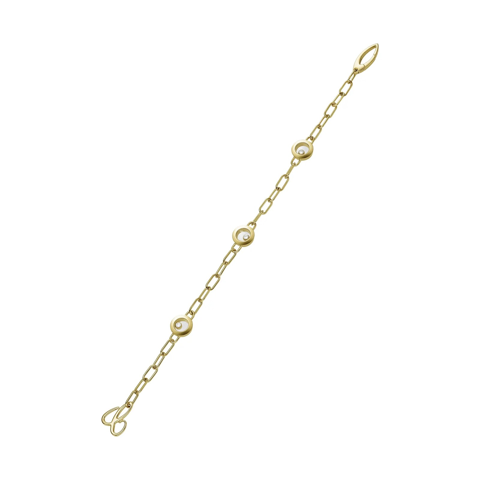 Chopard Happy Diamonds Icons Bracelet In Ehtical 18ct Yellow Gold With Diamonds Chopard Happy Diamonds Icons Bracelet In Ehtical 18ct Yellow Gold With Diamonds