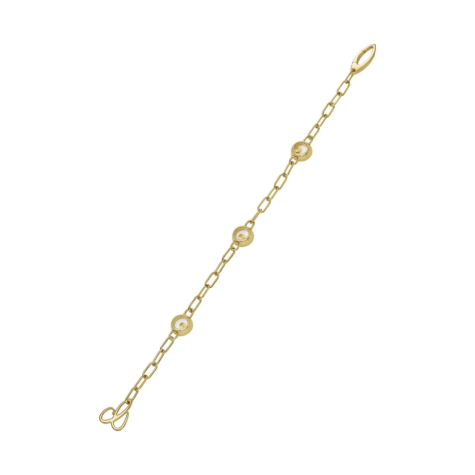 Chopard Happy Diamonds Icons Bracelet In Ehtical 18ct Yellow Gold With Diamonds Chopard Happy Diamonds Icons Bracelet In Ehtical 18ct Yellow Gold With Diamonds