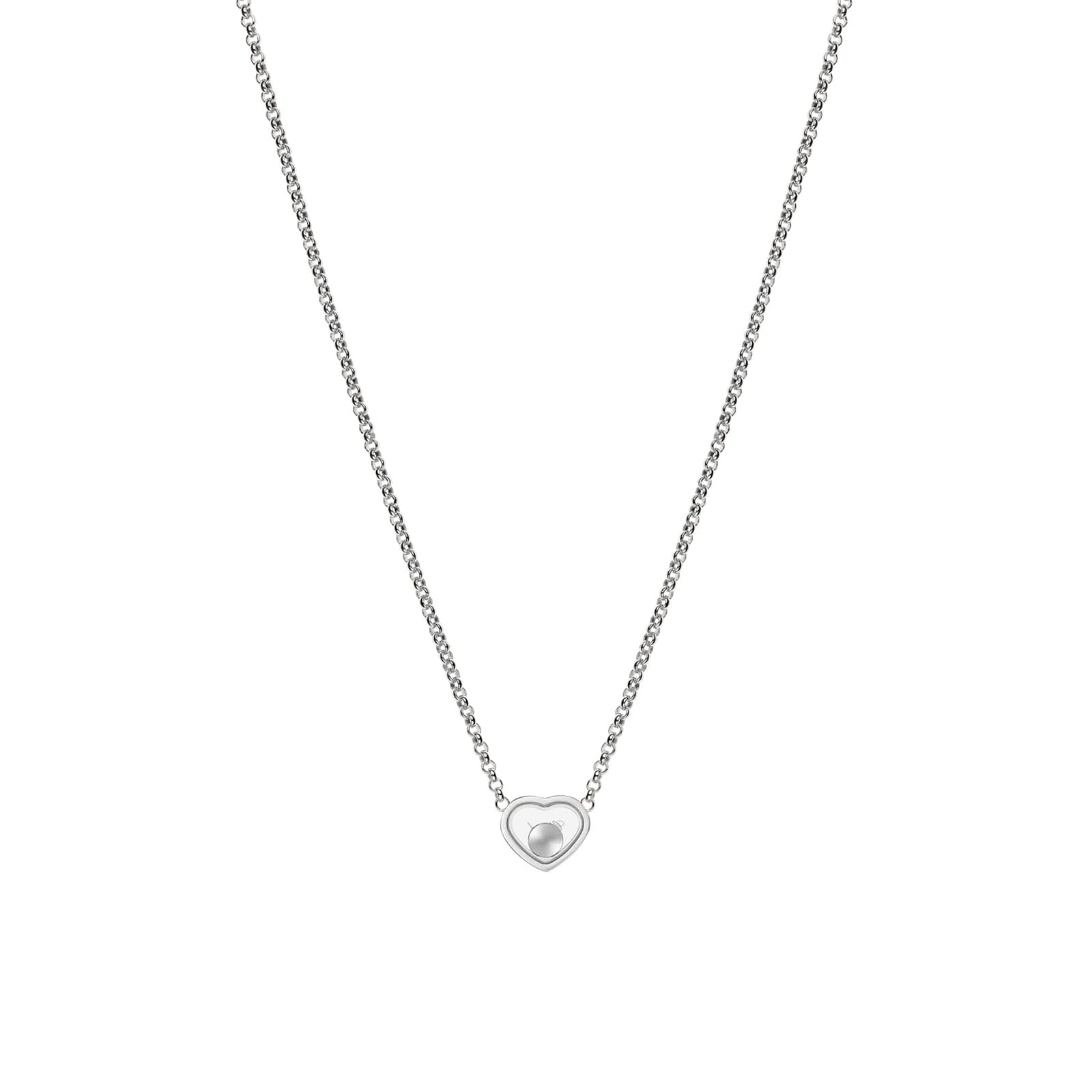 Chopard My Happy Hearts Necklace In Ethical 18ct Rose Gold With Diamonds