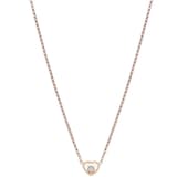 Chopard My Happy Hearts Necklace In Ethical 18ct Rose Gold With Diamonds