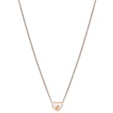 Chopard My Happy Hearts Necklace In Ethical 18ct Rose Gold With Diamonds