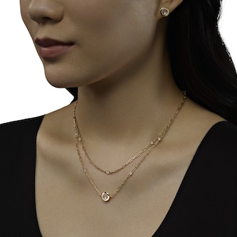 Chopard Happy Diamonds Necklace In Ethical 18ct Yellow Gold With Diamonds