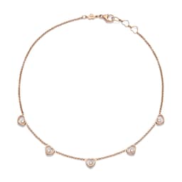 12951181 - My Happy Hearts Necklace In Ethical 18ct Rose Gold With Diamonds