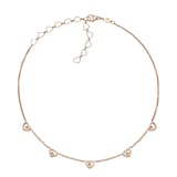 Chopard My Happy Hearts Necklace In Ethical 18ct Rose Gold With Diamonds