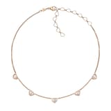 Chopard My Happy Hearts Necklace In Ethical 18ct Rose Gold With Diamonds