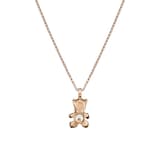 Chopard Happy Diamond Teddy Bear Pendant In Ethical 18ct Rose Gold With Diamonds and Ruby
