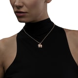 Chopard Happy Diamonds Elephant Pendant In Ethical 18ct Rose Gold With Diamonds and Sapphire