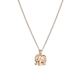 Chopard Happy Diamonds Elephant Pendant In Ethical 18ct Rose Gold With Diamonds and Sapphire