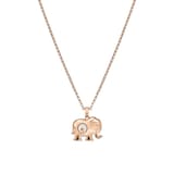 Chopard Happy Diamonds Elephant Pendant In Ethical 18ct Rose Gold With Diamonds and Sapphire