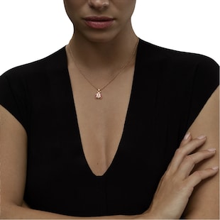 Chopard Happy Diamonds Ladybird Pendant In Ethical 18ct Rose Gold With Diamond and Rubies