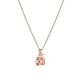 Chopard Happy Diamonds Ladybird Pendant In Ethical 18ct Rose Gold With Diamond and Rubies