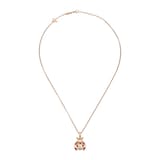 Chopard Happy Diamonds Ladybird Pendant In Ethical 18ct Rose Gold With Diamond and Rubies