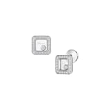 Chopard Happy Diamonds Stud Earrings In Ethical 18ct White Gold With Diamonds