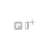 Chopard Happy Diamonds Stud Earrings In Ethical 18ct White Gold With Diamonds