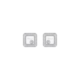 Chopard Happy Diamonds Stud Earrings In Ethical 18ct White Gold With Diamonds