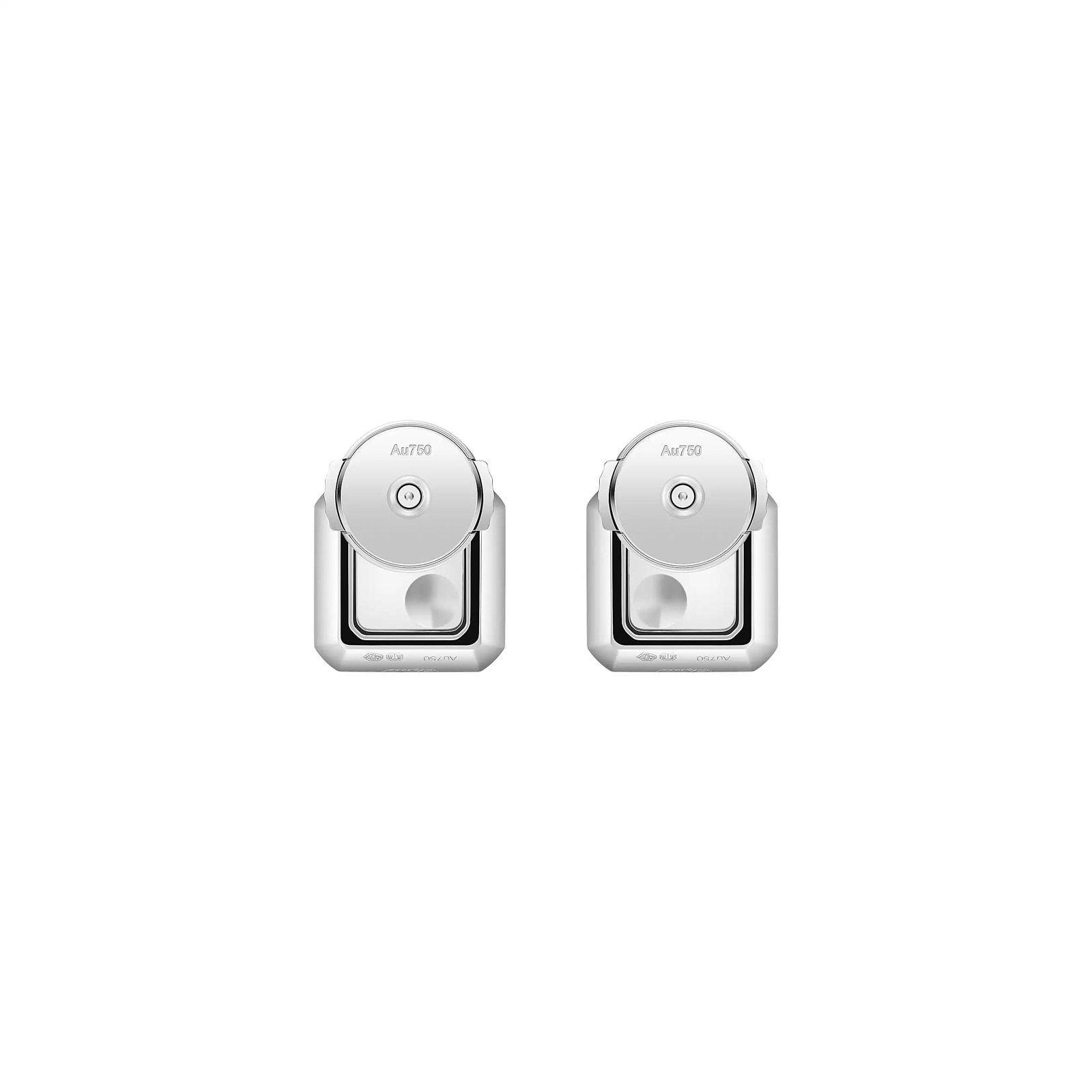 Chopard Happy Diamonds Stud Earrings In Ethical 18ct White Gold With Diamonds Chopard Happy Diamonds Stud Earrings In Ethical 18ct White Gold With Diamonds