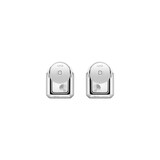 Chopard Happy Diamonds Stud Earrings In Ethical 18ct White Gold With Diamonds