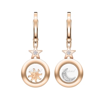 Chopard Happy Diamonds Drop Earrings In Ethical 18ct Yellow Gold With Diamonds