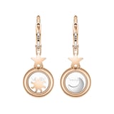 Chopard Happy Diamonds Drop Earrings In Ethical 18ct Yellow Gold With Diamonds