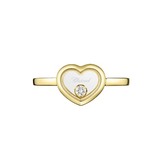 Chopard Happy Diamonds Icons Ring In Ethical 18ct Yellow Gold With Diamond Chopard Happy Diamonds Icons Ring In Ethical 18ct Yellow Gold With Diamond
