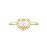 Chopard Happy Diamonds Icons Ring In Ethical 18ct Yellow Gold With Diamond