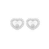 Chopard Happy Diamonds Icons Earrings In Ethical 18ct White Gold With Diamonds