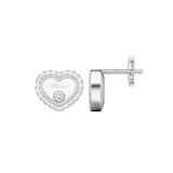 Chopard Happy Diamonds Icons Earrings In Ethical 18ct White Gold With Diamonds