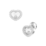 Chopard Happy Diamonds Icons Earrings In Ethical 18ct White Gold With Diamonds