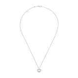 Chopard Happy Diamonds Icons Heart Necklace In Ethical 18ct White Gold With Diamonds