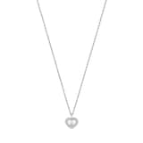 Chopard Happy Diamonds Icons Heart Necklace In Ethical 18ct White Gold With Diamonds