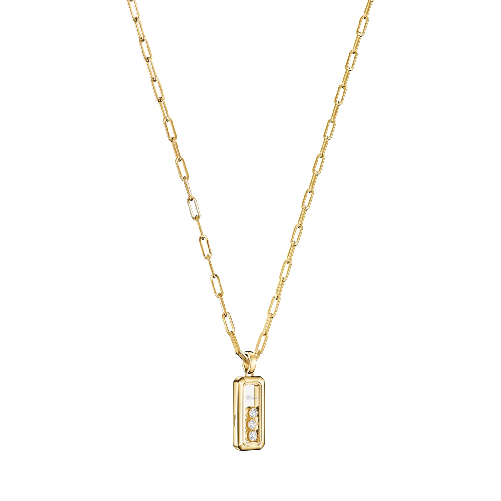 Chopard Happy Diamonds Icons Pendant In Ethical 18ct Yellow Gold With Diamonds Chopard Happy Diamonds Icons Pendant In Ethical 18ct Yellow Gold With Diamonds
