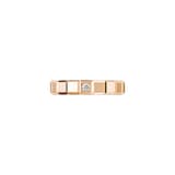 Chopard Ice Cube Ring In Ethical 18ct Rose Gold With Diamond  - Ring Size V
